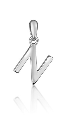 JVD - Minimalistický stříbrný přívěsek písmeno "N" SVLP0948XH2000N