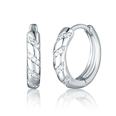 JVD - Nadčasové stříbrné kruhy se zirkony SVLE2866X610000