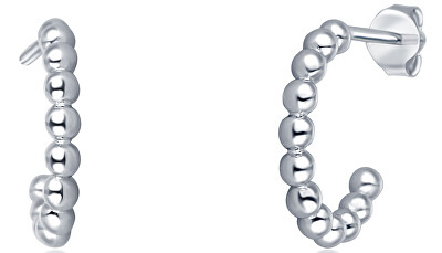 JVD - Půlkruhové stříbrné minimalistické náušnice SVLE0705XH20000
