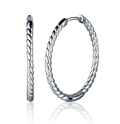 JVD - Stylové stříbrné náušnice kruhy SVLE2431XJ40000