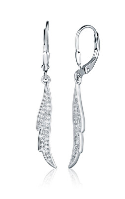 JVD - Stylové visací náušnice se zirkony SVLE2545XJ6BI00