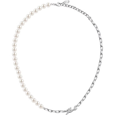 Karl Lagerfeld - Elegantní náhrdelník se syntetickými perlami Pearl KLAYR03