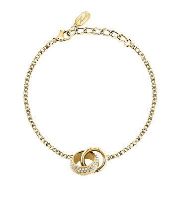 Karl Lagerfeld - Elegantní pozlacený náramek Bond Pave KLBJY07