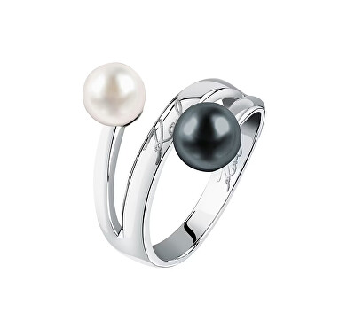 Karl Lagerfeld - Elegantní prsten se syntetickými perlami Pearl KLAYR25