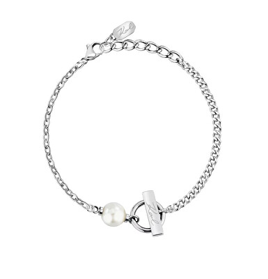 Karl Lagerfeld - Ocelový náramek pro ženy Pearl KLAYR07