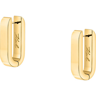 Karl Lagerfeld - Pozlacené visací náušnice Chains KLARF05