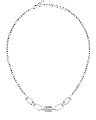 Karl Lagerfeld - Stylový ocelový náhrdelník pro ženy Crystals KLAYC14