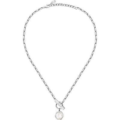 Karl Lagerfeld - Stylový ocelový náhrdelník pro ženy Pearl KLAYR04