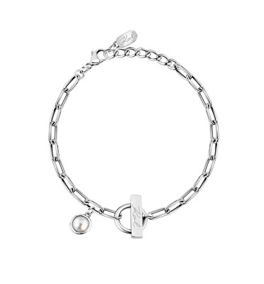 Karl Lagerfeld - Stylový ocelový náramek pro ženy Pearl KLAYR06