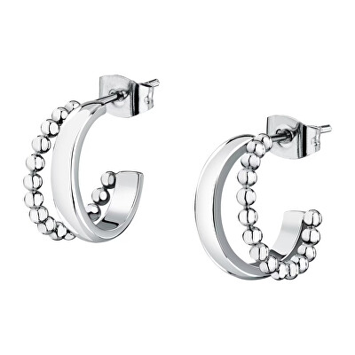 La Petite Story - Designové kruhové náušnice z oceli Earrings LPS01AYQ135