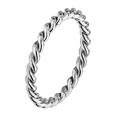 La Petite Story - Minimalistický pozlacený prsten s pleteným designem Ring LPS03AVV1301