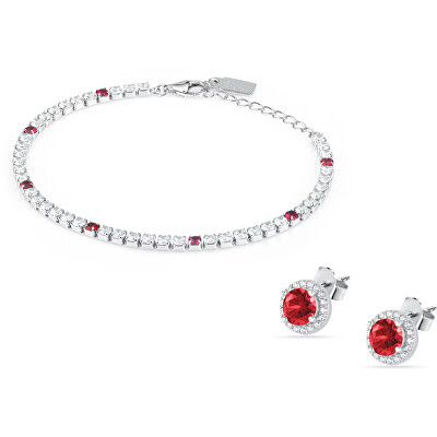 La Petite Story - Elegantní set šperků se zirkony Kit LPS20AWV01 (náramek, náušnice)