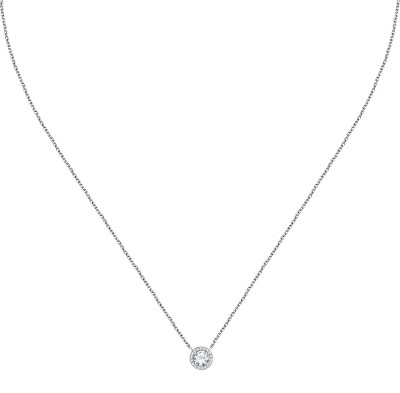 La Petite Story - Elegantní stříbrný náhrdelník se zirkony Silver LPS10AWV05