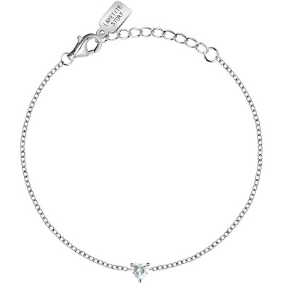 La Petite Story - Něžný stříbrný náramek s čirým zirkonem Silver LPS05AWV08