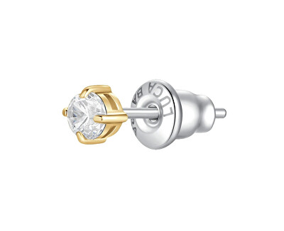 Luca Barra - Pozlacená single náušnice s čirým zirkonem OK1468/OK1472