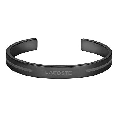 Lacoste - Černý otevřený náramek Adventurer 2040528