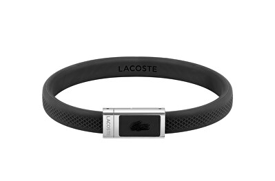 Lacoste - Černý silikonový náramek 2040114