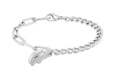 Lacoste - Dámský ocelový náramek s krystaly Crocodile 2040146