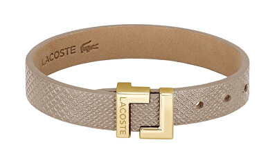 Lacoste - Elegantní béžový kožený náramek Lura 2040216