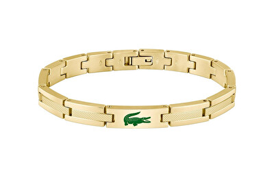 Lacoste - Elegantný pozlátený náramok Stencil 2040626