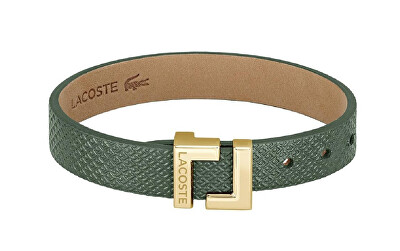 Lacoste - Elegantní zelený kožený náramek Lura 2040218