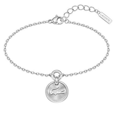 Lacoste - Fashion ocelový náramek s krokodýlem Memento 2040404