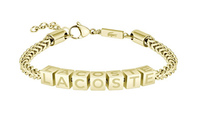 Lacoste - Originální pozlacený náramek pro muže Script 2040522