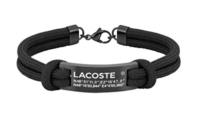 Lacoste - Moderní textilní náramek pro muže Elios 2040176