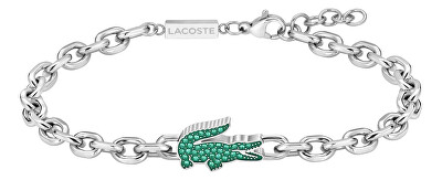 Lacoste - Ocelový náramek se zelenými krystaly Arthor 2040610