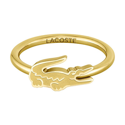 Lacoste - Originální pozlacený prsten Crocodile 2040054