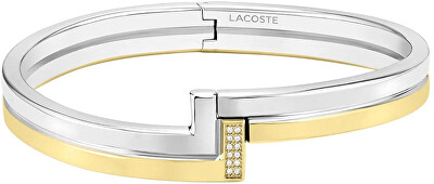 Lacoste - Pevný ocelový náramek se zirkony Impression 2040003