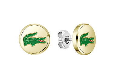 Lacoste - Pozlacené náušnice s krokodýlem Arthor 2040498