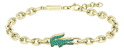 Lacoste - Pozlacený náramek se zelenými krystaly Arthor 2040611