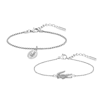 Lacoste - Půvabná ocelová sada šperků pro ženy (náramek, náušnice) 2070031