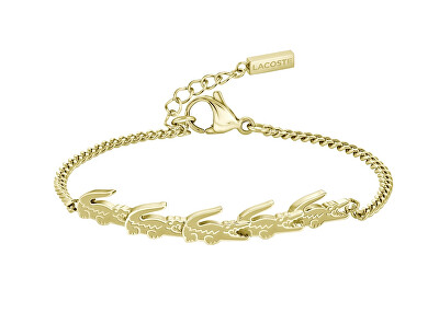 Lacoste - Stylový pozlacený náramek pro ženy Crocodile 2040510