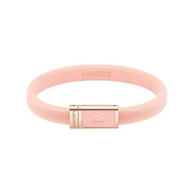 Lacoste - Růžový silikonový náramek 2040065