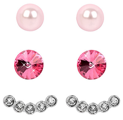Levien - Náušnice Set Ear Cuff 4 v 1 Rose Rosaline