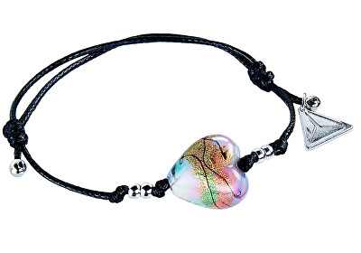 Lampglas - Duhový náramek Rainbow Fairy s 24karátovým zlatem v perle Lampglas BLH28