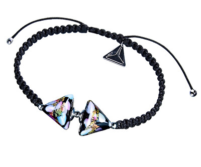 Lampglas - Krásný náramek Double Crazy Triangle s 24karátovým zlatem v perlách Lampglas BTA-D-15