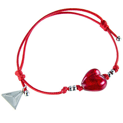 Lampglas - Romantický náramek Pure Love s 24karátovým zlatem v perle Lampglas BLH1