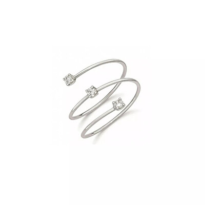 Liu Jo - Designový otevřený prsten se zirkony LJ2491M