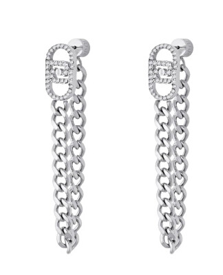 Liu Jo - Dlouhé ocelové náušnice s visacími řetízky LJ3054