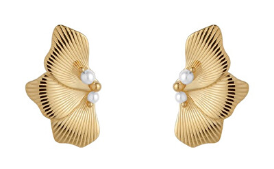 Liu Jo - Jedinečné pozlacené náušnice se syntetickými perlami LJ3079