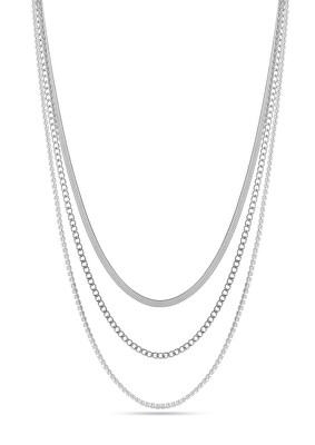 Liu Jo - Elegantní trojitý náhrdelník z oceli Fashion LJ2645