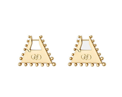 Liu Jo - Elegantní trojúhelníkové náušnice z pozlacené oceli LJ3069