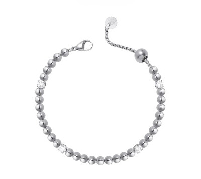 Liu Jo - Korálkový ocelový náramek s krystaly LJ2986