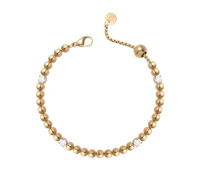 Liu Jo - Korálkový pozlacený náramek s krystaly LJ2983