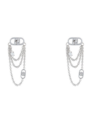 Liu Jo - Luxusní ocelové náušnice s krystaly LJ2904