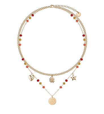 Liu Jo - Colier de lux placat cu aur cu pandantive Icones LJ3179