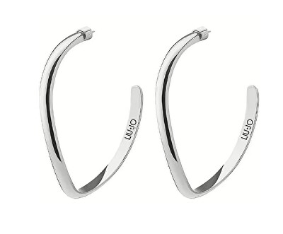 Liu Jo - Módní ocelové kruhové náušnice Essential LJ2704